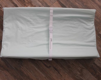 SALE- Changing pad cover, icey mint changing pad cover- Ships Today only 1 left
