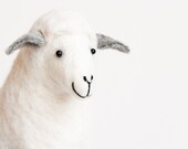 Anetta - Felt Sheep, Art Puppet, Handmade Marionette, Stuffed Animal, Felted Toy, silver white soft neutral white grey. MADE TO ORDER Anetta - Felt Sheep, Art Puppet, Handmade Marionette, Stuffed Animal, Felted Toy, silver white soft neutral white grey. MADE TO ORDER