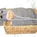 Crochet Baby Cocoon, Hat Set, Newborn, Elephant, Gray, White, Earflap Hat, Baby Shower