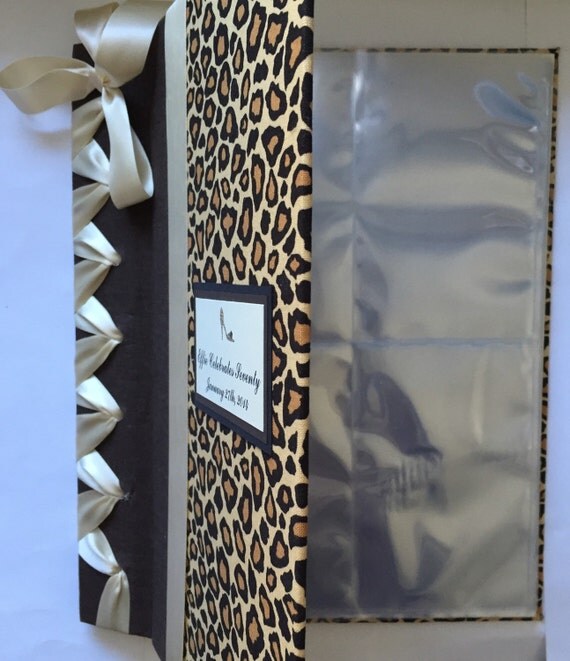 Cheetah Print Photo Album Animal Print Photo Album Bridal