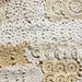 50 White, Beige, Ecru and Cream Vintage Crochet Doily Coaster Medallions