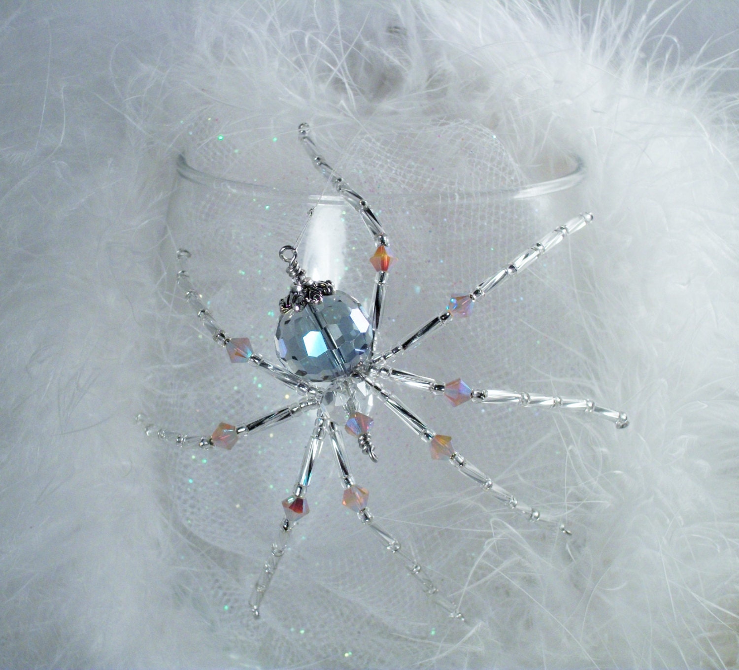 crystal glass christmas ornament christmas spider by crystal glass christmas ornament christmas spider by