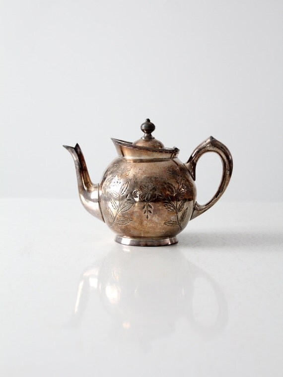 Victorian teapot antique Meriden B. Company tea pot
