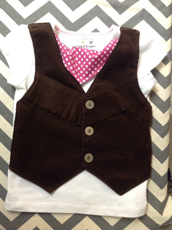 Cowboy Vest TSHIRT SHORT Sleeve Comfortable Baby Cowboy or