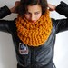 The Manhattan Cowl Hand Knit in Mustard Wool Blend