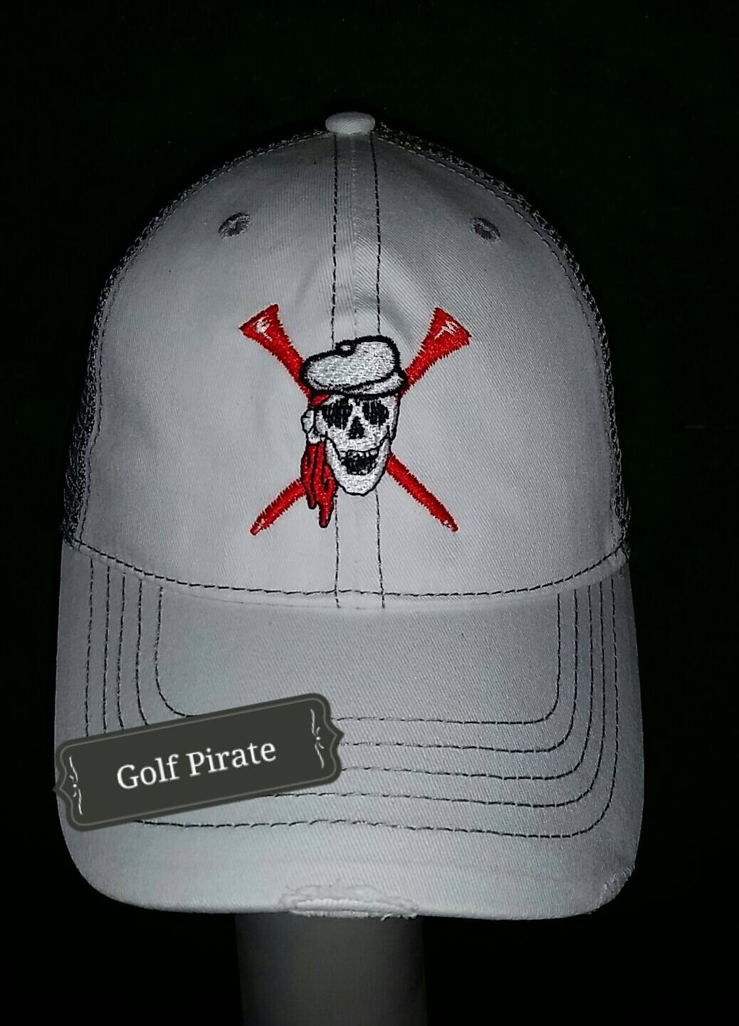 Golf Pirate logo cap by WildflowerErin on Etsy