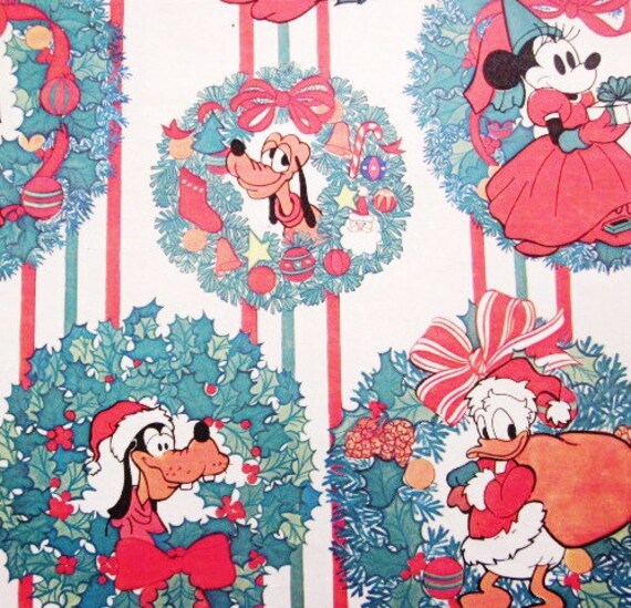Vintage Wrapping Paper Disney Brave Little Tailor Christmas