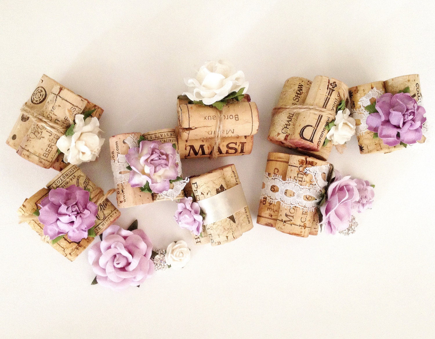 Wine Cork Place Card Holder Rustic Wedding by KarasVineyardWedding