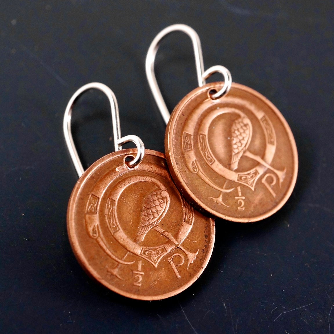 IRISH EARRINGS Ireland earrings celtic coin earrings