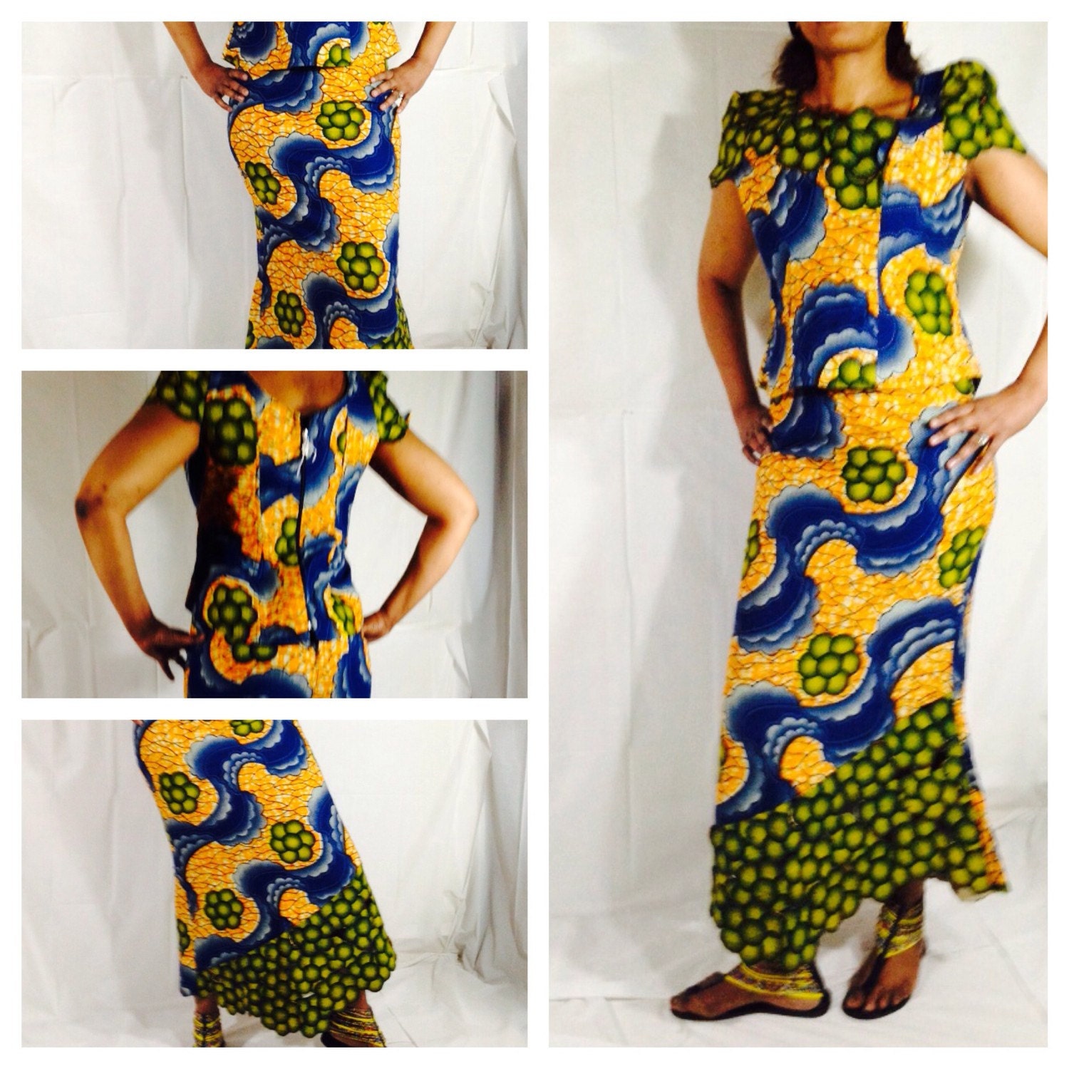 Ankara 2 piece kitenge dress/African by PFABdesigns on Etsy