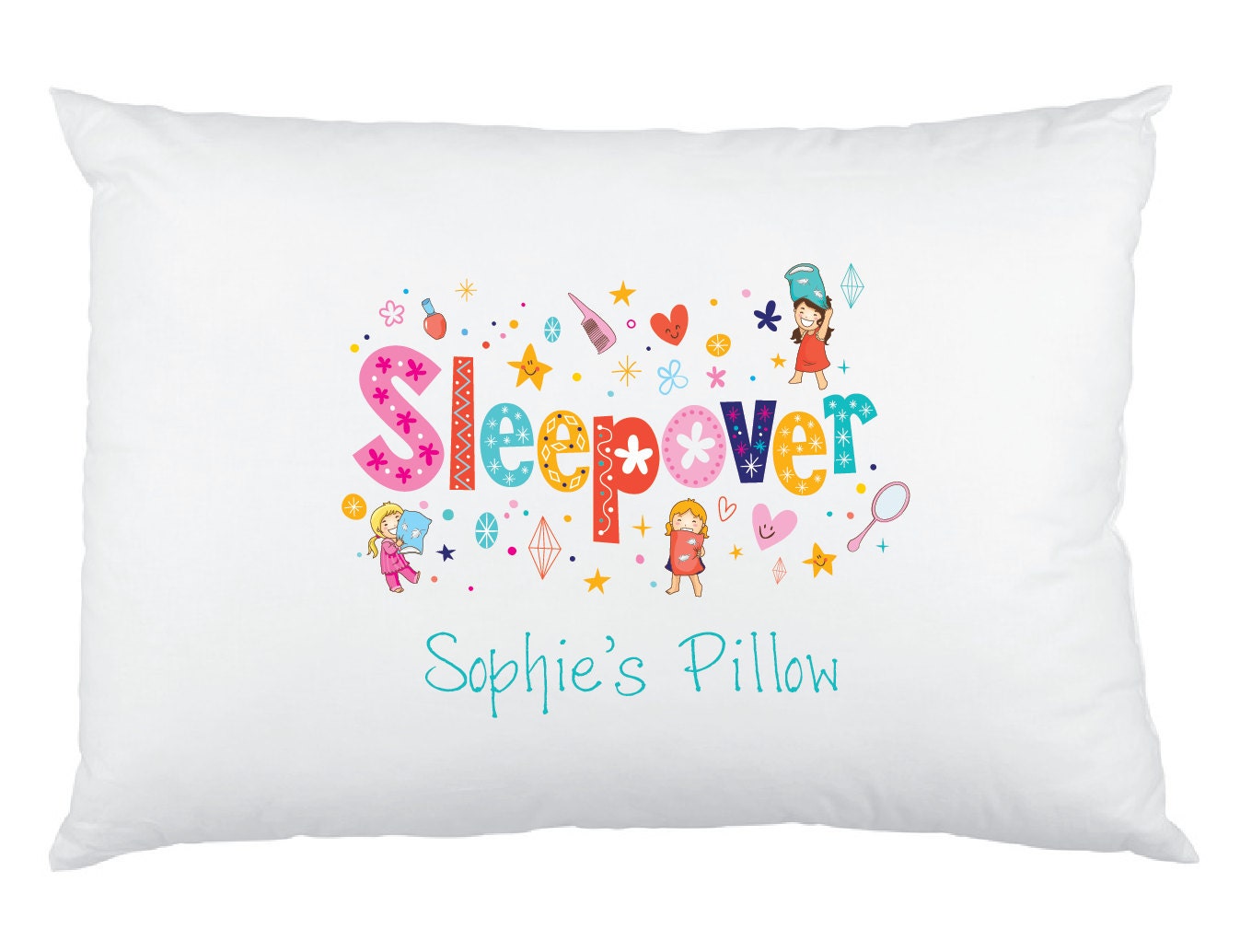 Sleepover Slumber Party Custom made Pillowcase Custom