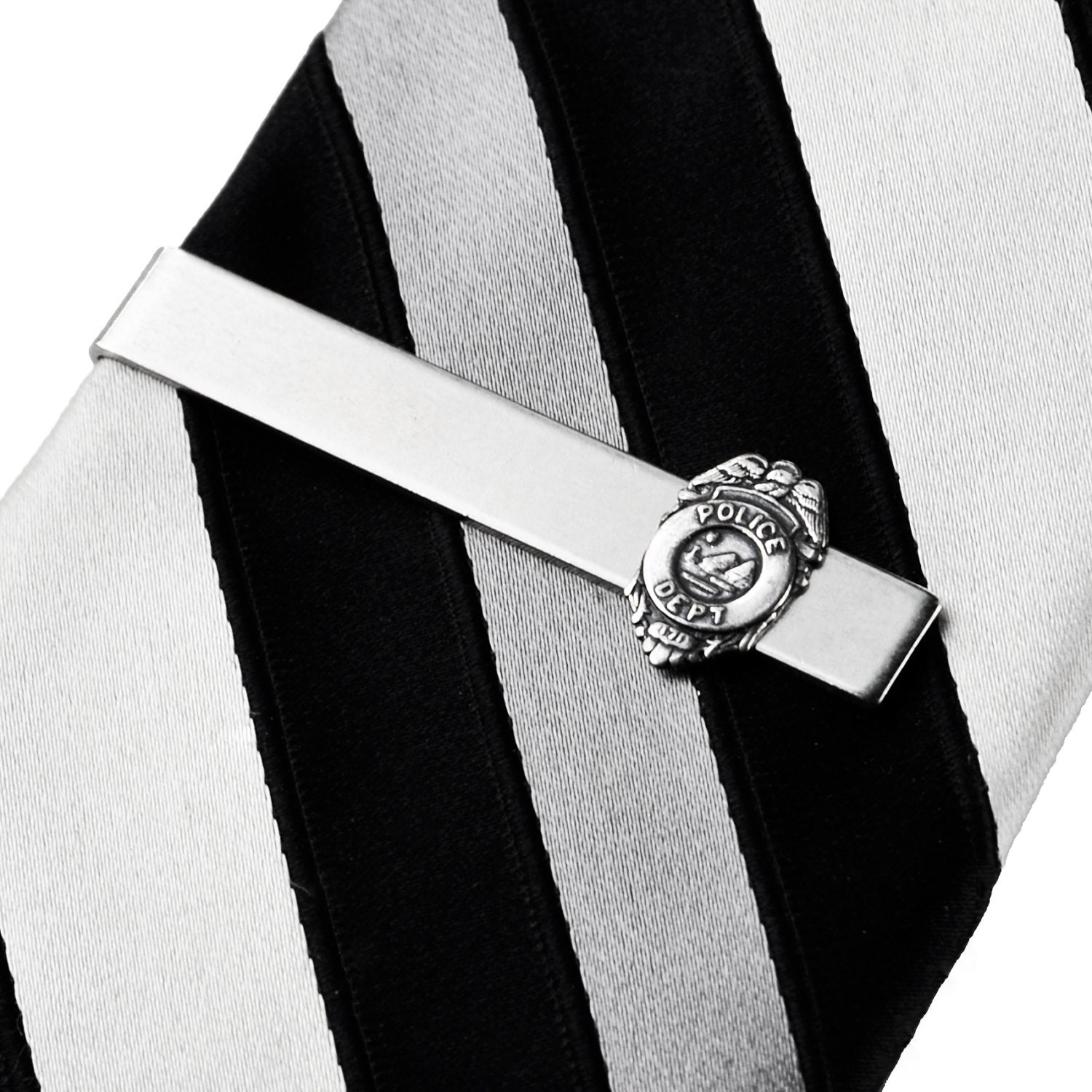 Police Badge Tie Clip Tie Bar Tie Clasp Business by Mancornas