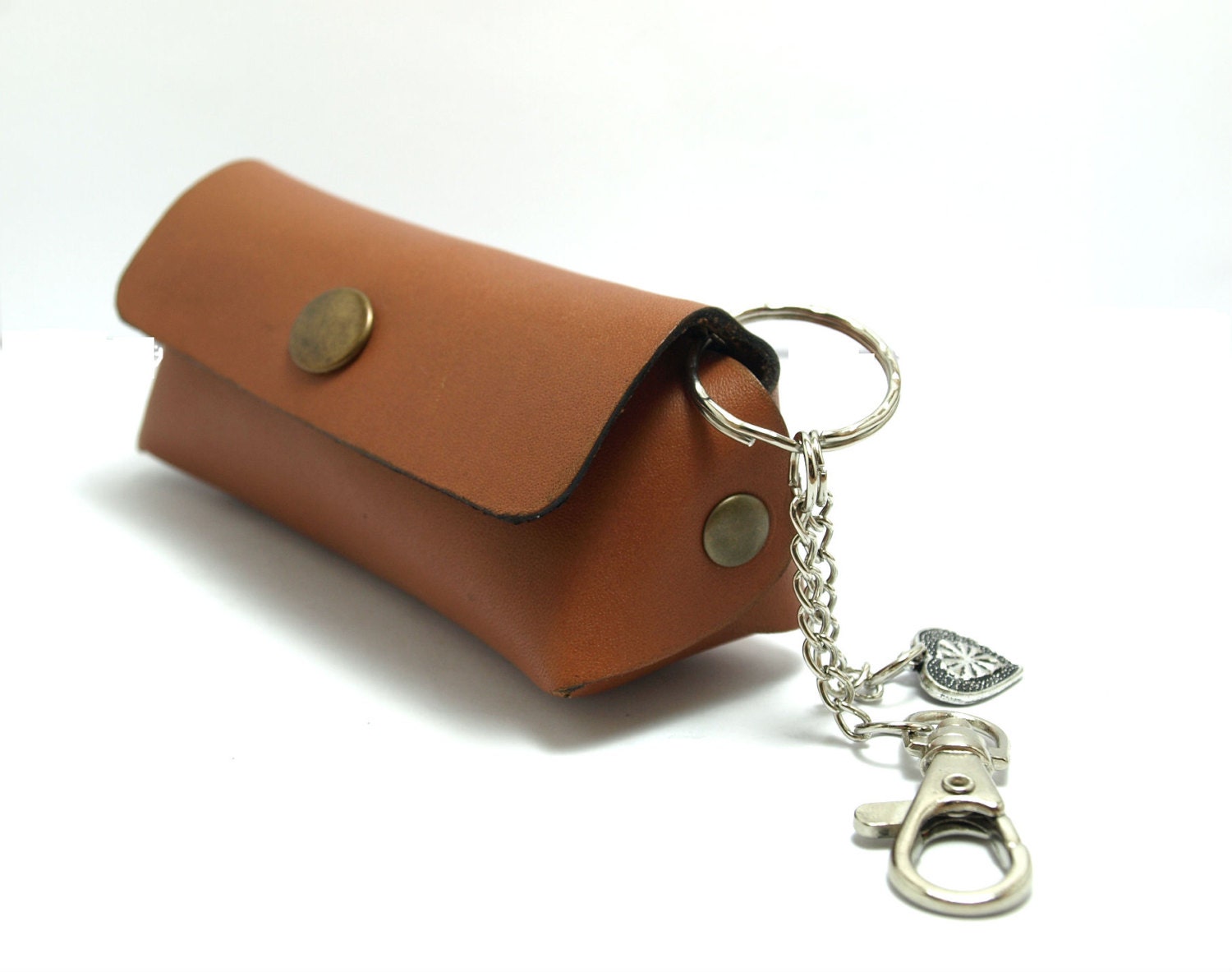 Handmade genuine leather mini bag/ keychain / wallet / clutch