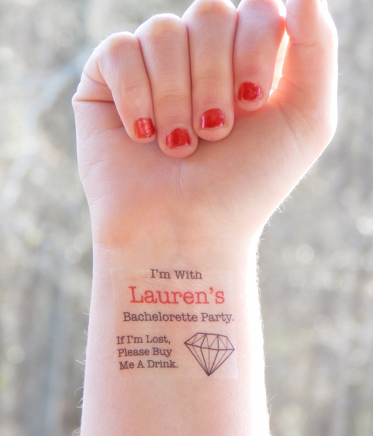 15 Bachelorette Tattoos Bachelorette Party Temporary Tattoos