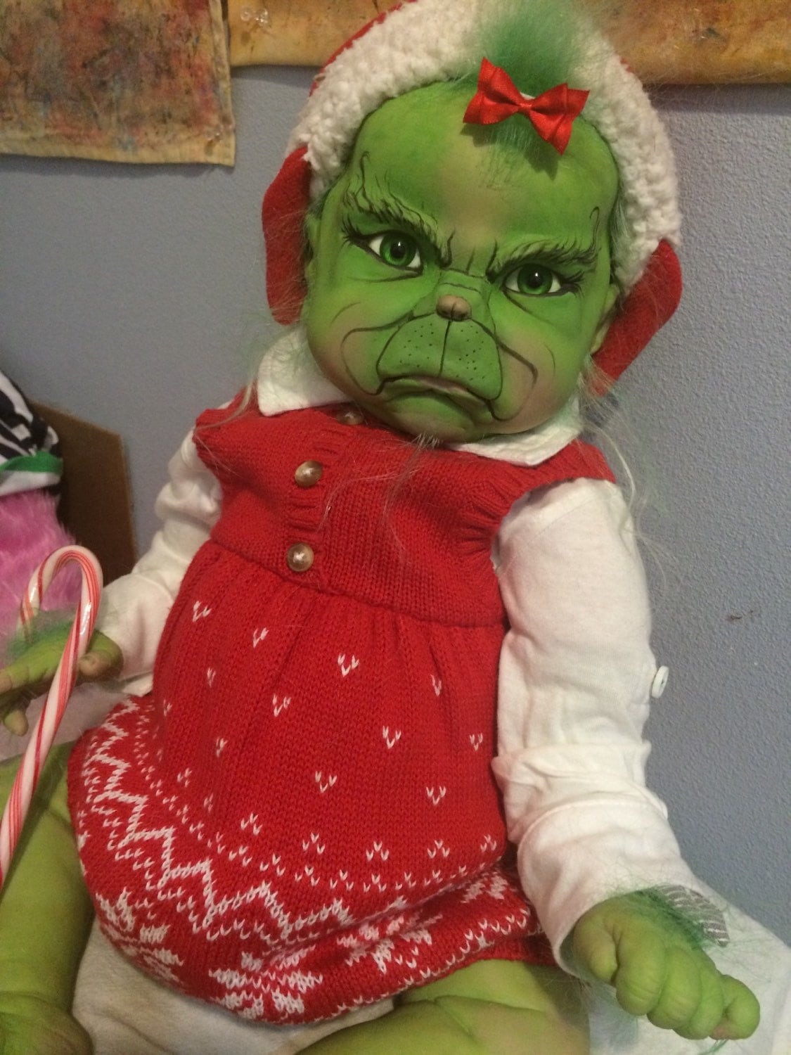 silicone grinch baby