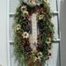 Patriotic Americana Wreath Veterans Day Wreath July 4th Memorial Labor Day Wood Sign Floral Door Red White Blue Front Door Oval Wreath