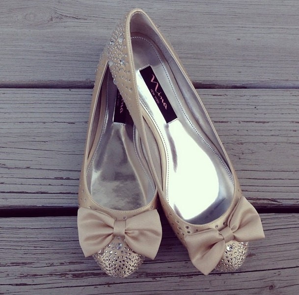 ballet flat bridal shoes