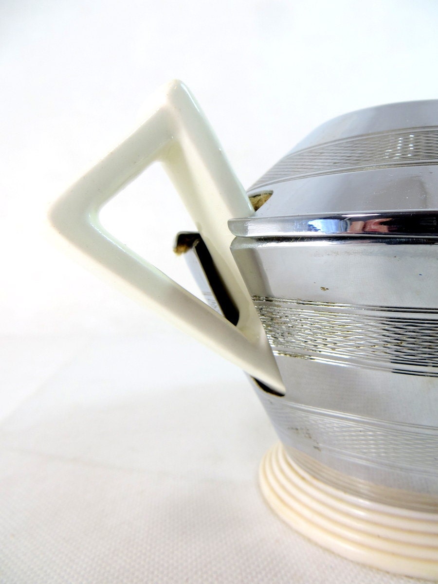 Art Deco Teapot Goblin Heatmaster Ceramic Insulated Teapot