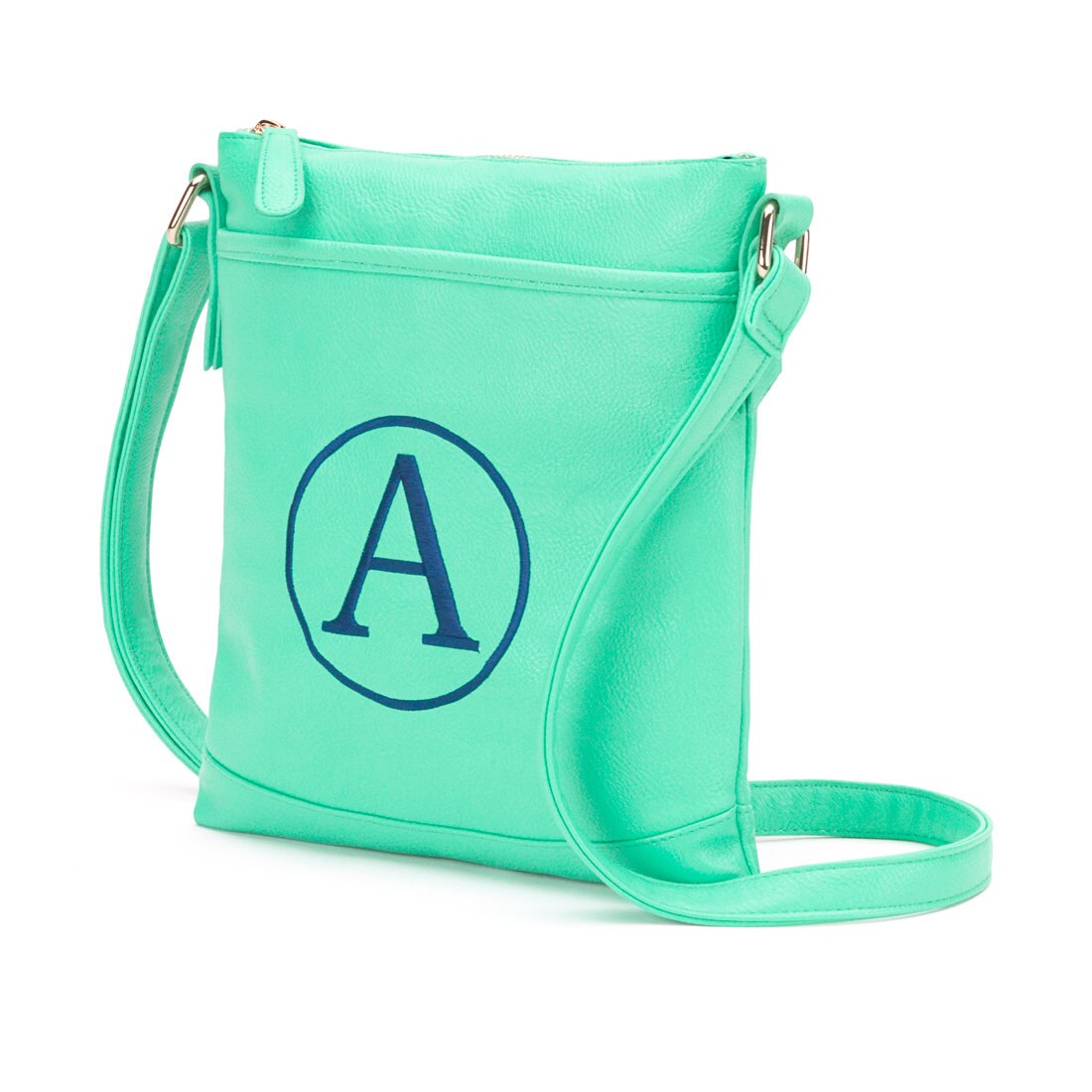 Mint Monogram Crossbody Purse Initial Bag by SerenityoftheSouth