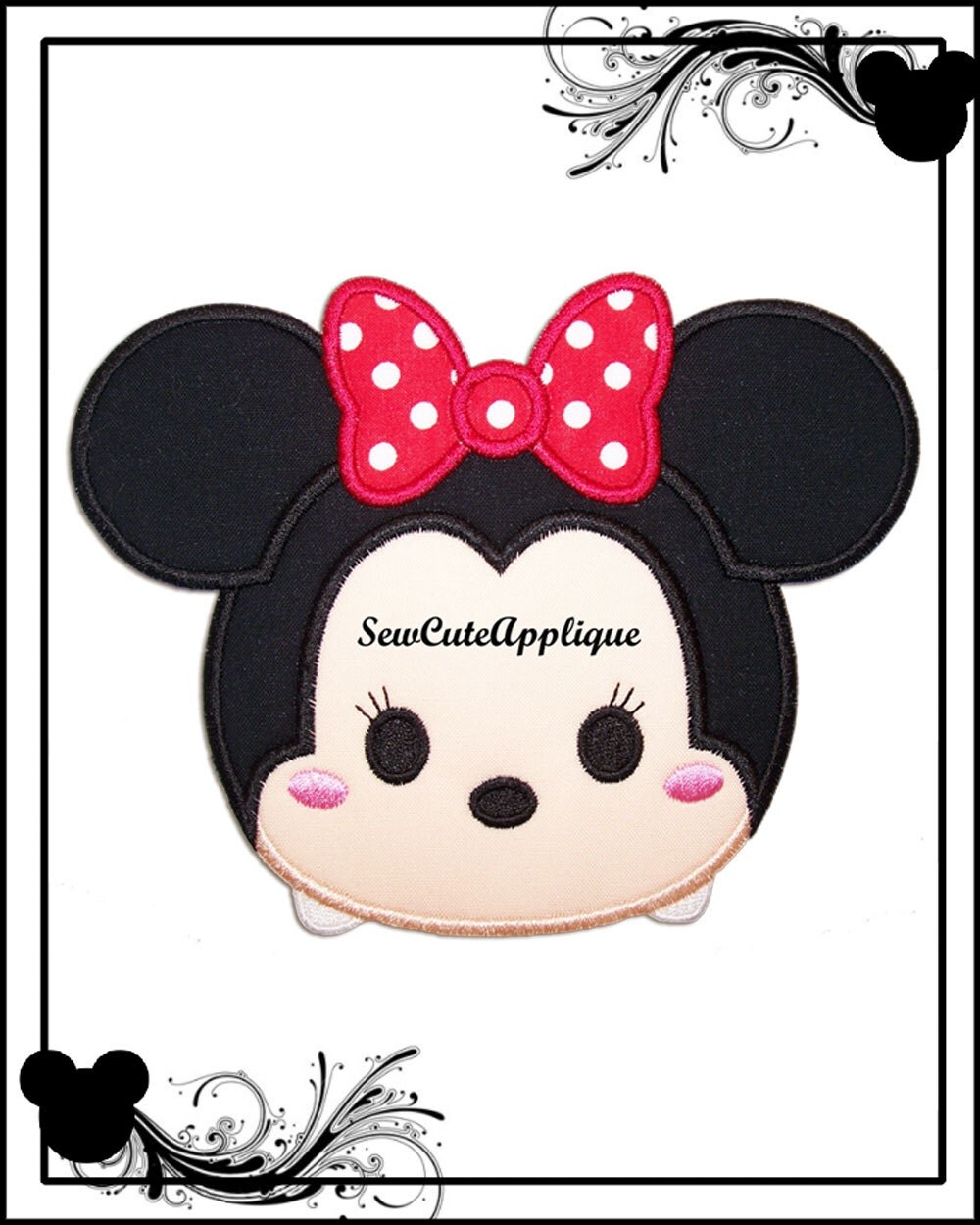 Tsum Tsum Minnie Mouse No Sew Applique Patch