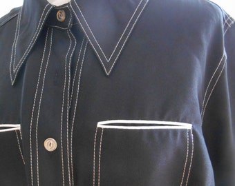 hipster collar shirt