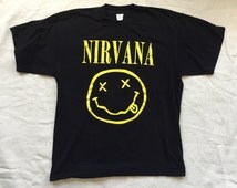 Popular items for nirvana shirt on Etsy