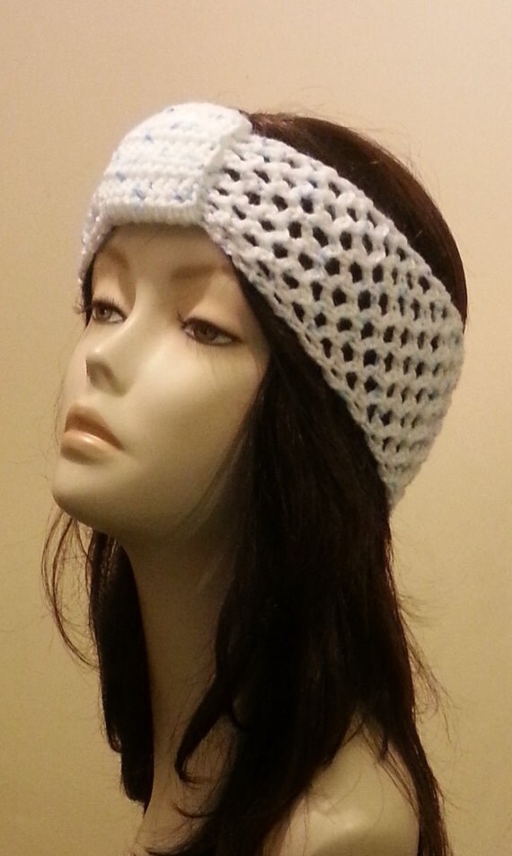 Crocheted Knotted Headband Stretchy Headband Crochet