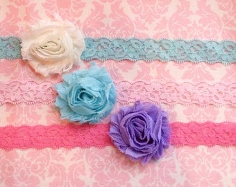 Lace headband set/ Newborn headband/ baby headband