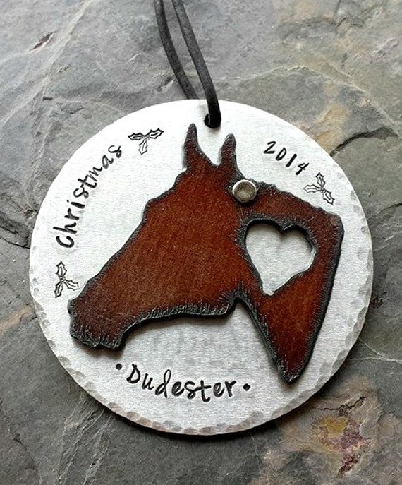 Horse Keepsake OrnamentPersonalized HorseOrnamentHand