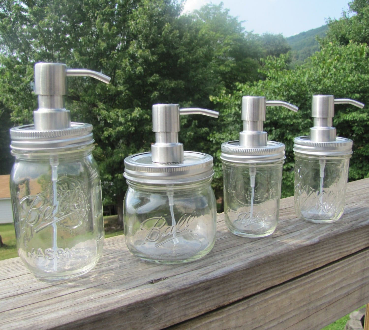 Rustproof Mason Jar Foaming Hand Soap Dispenser with Stainless