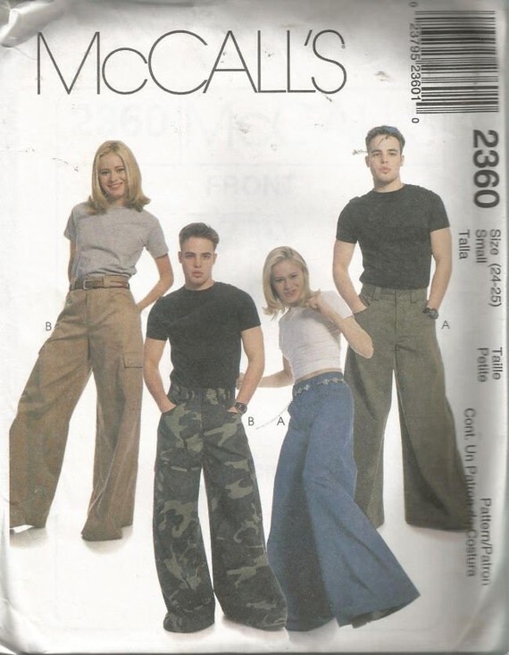 Mccalls Pattern 2360 Unisex Loose Fitting Wide Leg By Jeisenbise