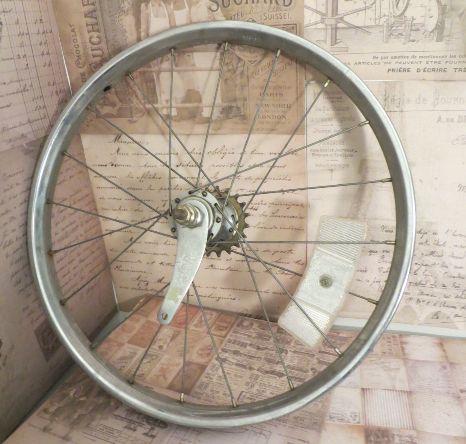 metal bike wheel