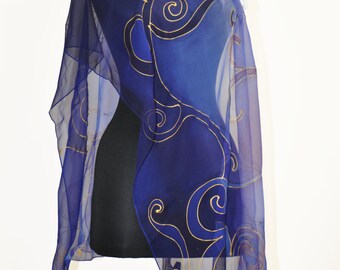 Hand Embellished Chiffon