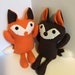 minecraft fox pillow buddy orange