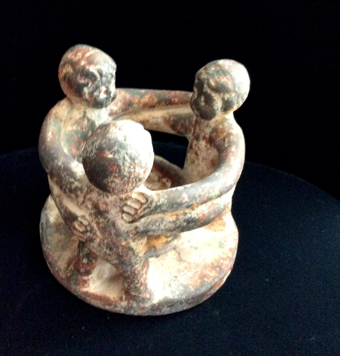 Circle Of Friends Candle Holder Clay Incense Holder