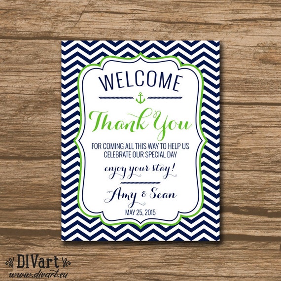 Welcome Bag Tag, Wedding Favor Tags, Hang Tags, Thank You Tags ...