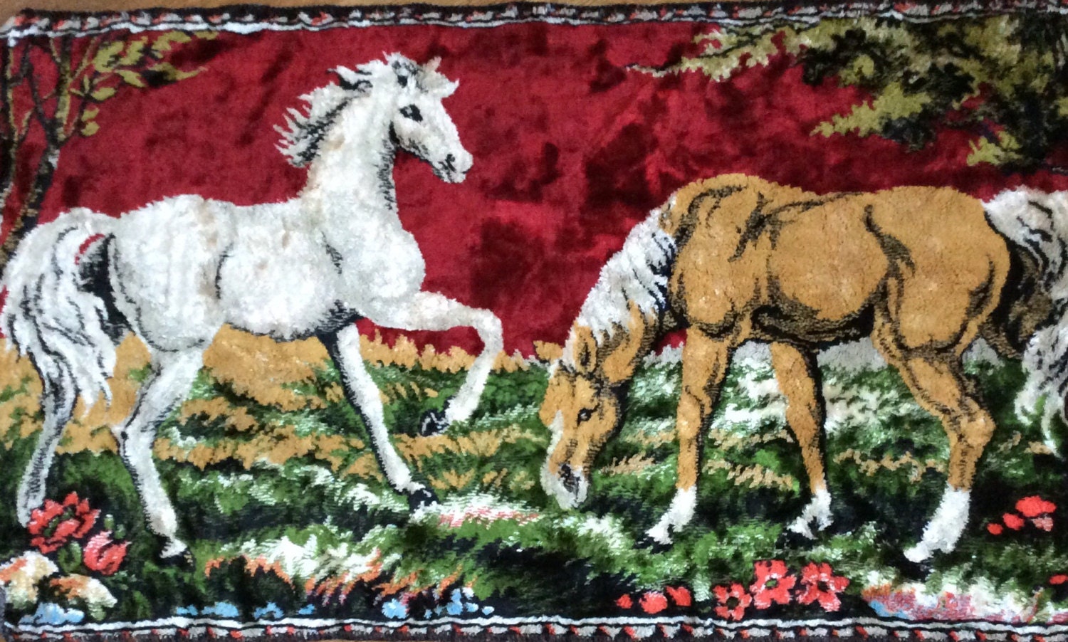 Vintage Horse Tapestry / Unique Horse Tapestry / by thesoupison
