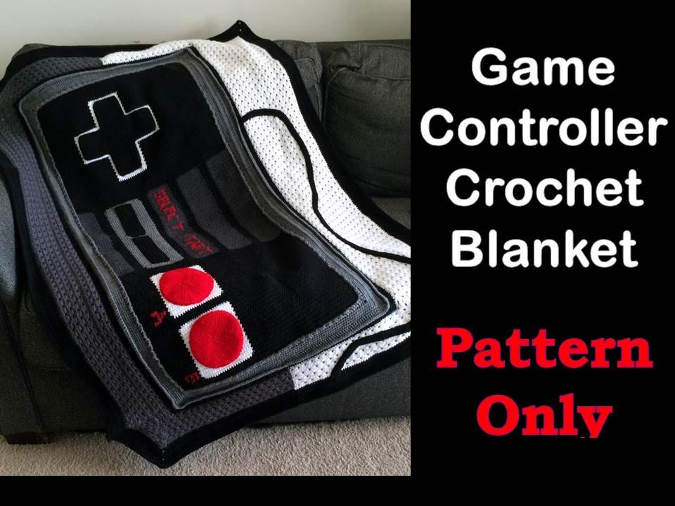 Game Controller Crochet Blanket Pattern Only