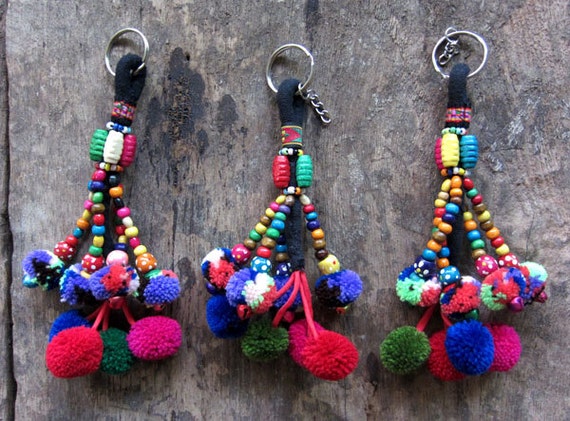 keychain bulk pom pom Keychain Pom Key by Pom Pom midgetgems Pom Pom Holder 10pcs Pom