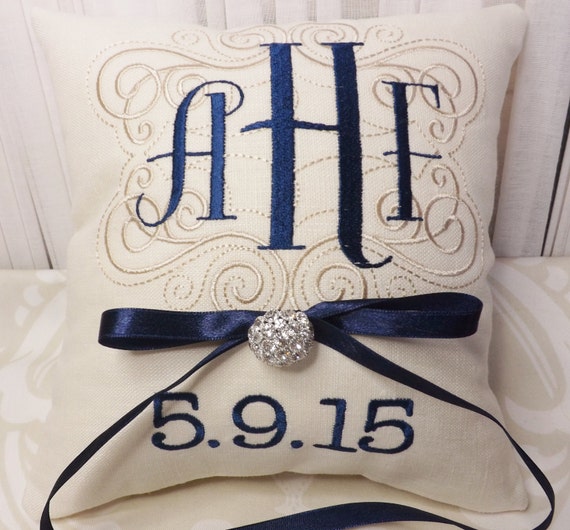 Ring Bearer Pillow Monogram Ring Bearer Pillow monogram