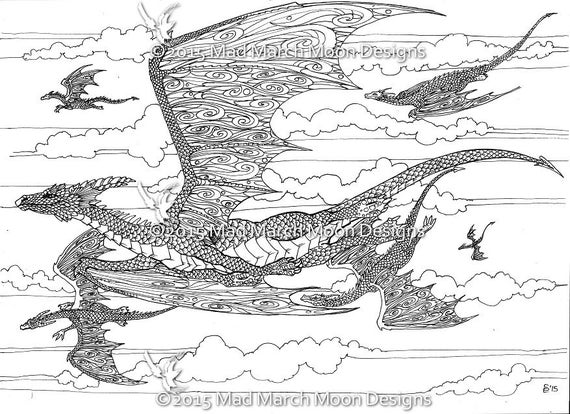  Colouring  pages  5 Dragon  themed coloring  pages  highly