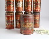 Antique Spice Tins, Set of 9 Vintage YMC Spice Tins, Kitchen Display Spice Tins, Victorian Spice Tins, Edwardian, Early American Antique Spice Tins, Set of 9 Vintage YMC Spice Tins, Kitchen Display Spice Tins, Victorian Spice Tins, Edwardian, Early American