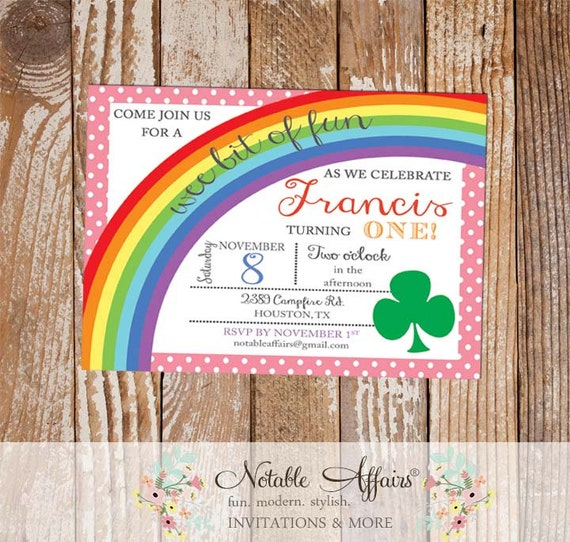 Shamrock Rainbow St Patricks Day Birthday Party With Polka Dots