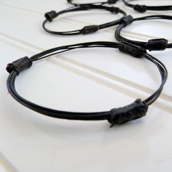 BULK Set of 3 Genuine African Elephant Hair Bracelets by jherico