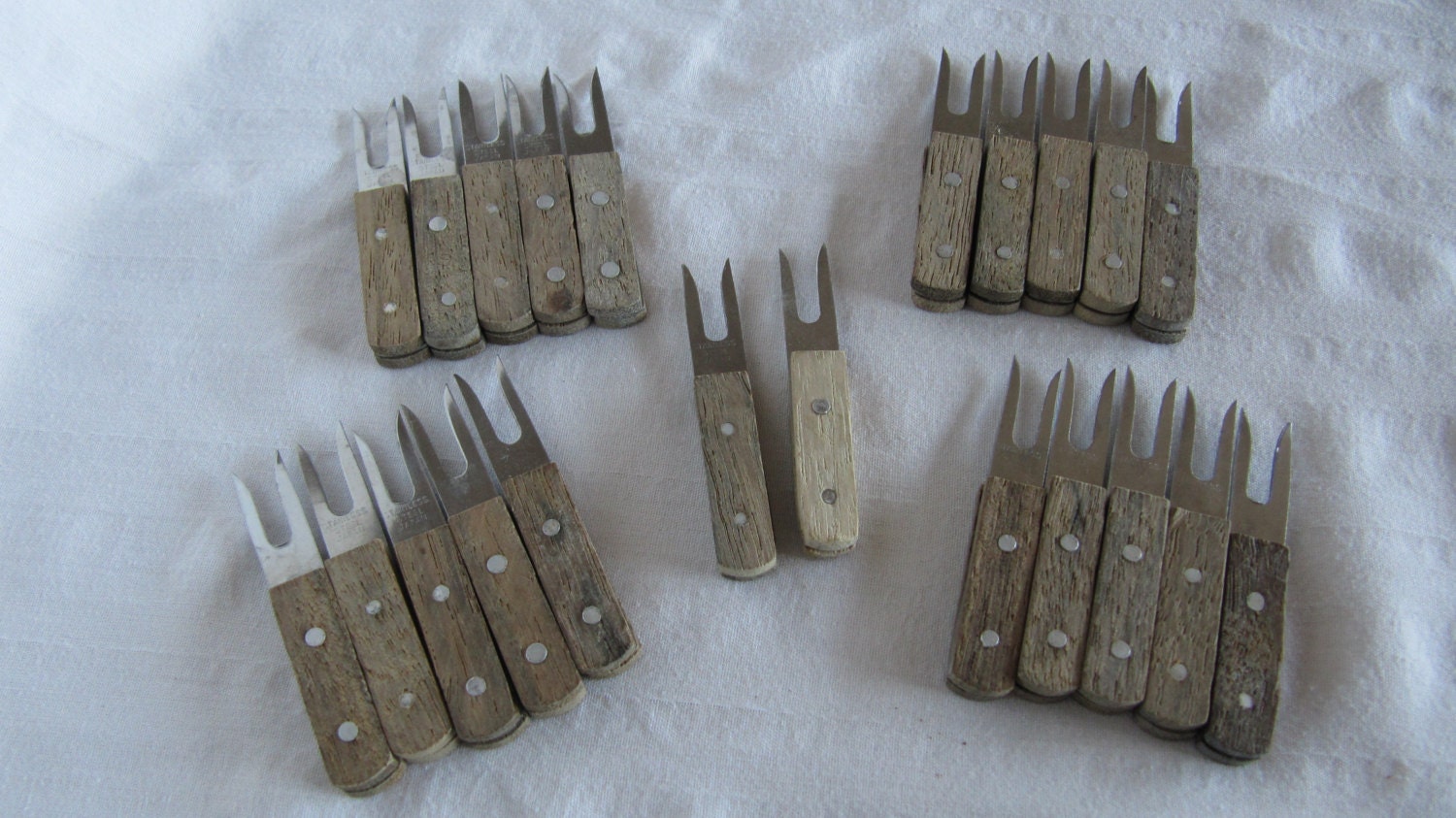 Vintage Wood Corn on the Cob Holders