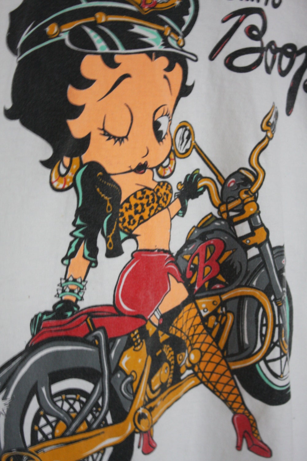 Betty Boop Biker T Shirt. Born To Boop. Sexy by ElevatedWeirdo