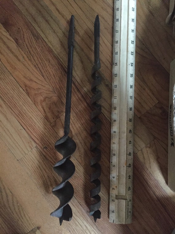Items similar to Vintage XL Drill bits 19" great for crafts metalwork