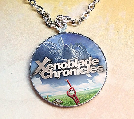Xenoblade Chronicles Pendant Necklace/Keychain Silver Or by boplet