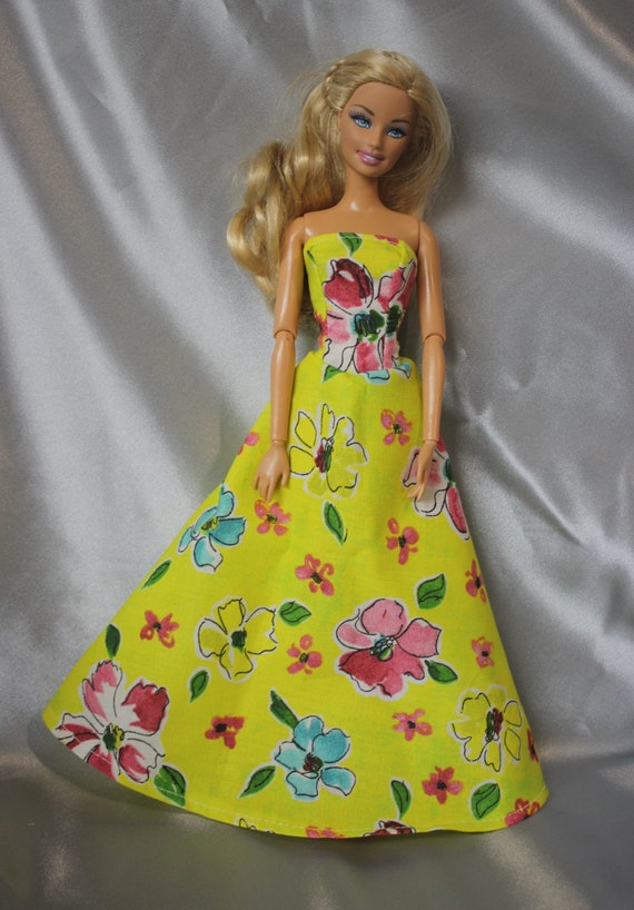 barbie doll long dress