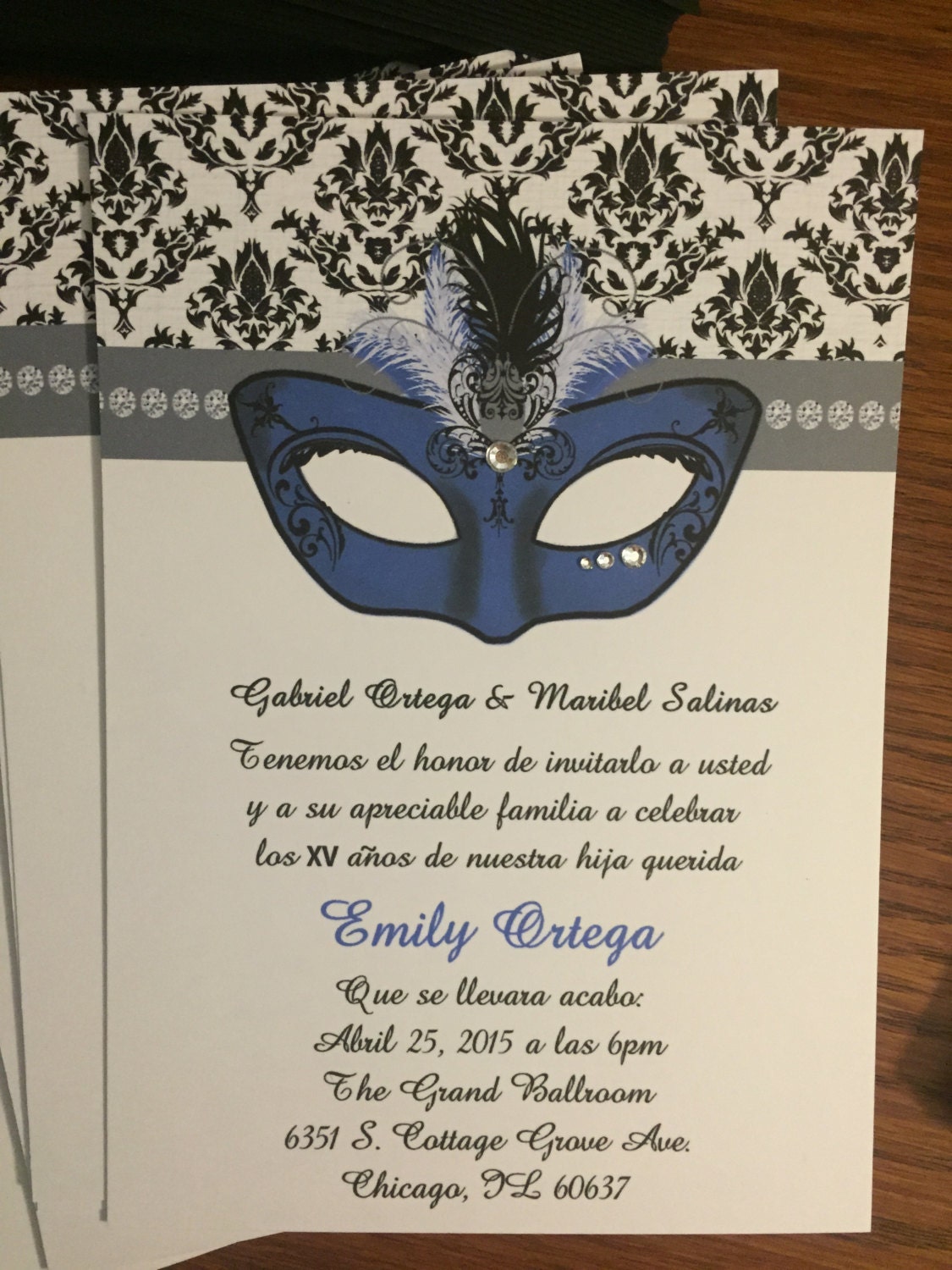 Masquerade Quinceanera Invitations 8